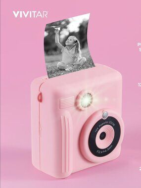Vivitar InstaPrint Digital Camera, 12MP, 4 Games, 2 Rolls of Paper, Instantly Pr